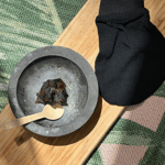 black soap scrub